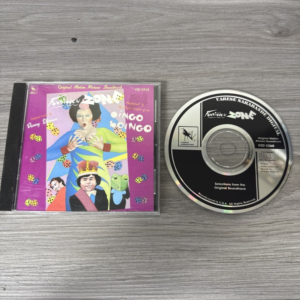 Forbidden Zone Soundtrack * by Danny Elfman (CD, 1990, Varese) Oingo Boingo